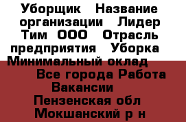 Уборщик › Название организации ­ Лидер Тим, ООО › Отрасль предприятия ­ Уборка › Минимальный оклад ­ 28 500 - Все города Работа » Вакансии   . Пензенская обл.,Мокшанский р-н
